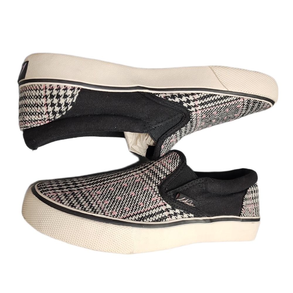 LA Gear Casual Sneakers Womens US Size 8 Multi Herringbone Upper Fabric Slip On